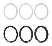 Yphzmtz 6 pezzi guarnizione interna per bicicletta | rondelle in alluminio e acciaio inox - adatto per BB86/91/92/BB30/PF30, 24 mm manovella e biciclette da strada