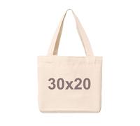 Yphzmtz Borsa shopper classica non stampata Semplicità piccola borsa per il trasporto, sacchetto di moda sacchetto di stoffa versatile borsa di cotone, beige., 40 x 30 cm