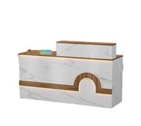YPIOUREN Bancone For La Vendita, Bancone For Reception Con Cassetti Chiudibili A Chiave, Bancone For Reception Moderno Con Bancone, For Ufficio Di Cassa/salone Di Bellezza/atrio(Walnut,LEFT_120CM/47.2