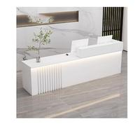 YPIOUREN Bancone Moderno For Schedari, Bancone Cassa A L, Bancone Reception In Legno, Bancone Reception, Bancone Reception Moderno, For Ufficio, Hall, Salone Di Bellezza(White,RIGHT_100CM/39.4IN)