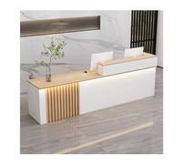 YPIOUREN Bancone Moderno For Schedari, Bancone Cassa A L, Bancone Reception In Legno, Bancone Reception, Bancone Reception Moderno, For Ufficio, Hall, Salone Di Bellezza(Maple,LEFT_100CM/39.4IN)