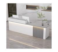 YPIOUREN Bancone Moderno For Schedari, Bancone Cassa A L, Bancone Reception In Legno, Bancone Reception, Bancone Reception Moderno, For Ufficio, Hall, Salone Di Bellezza(Gray,RIGHT_120CM/47.2IN)
