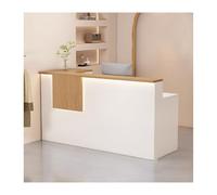 YPIOUREN Bancone Reception, Bancone Reception Con Cassetti Chiudibili A Chiave, Moderno Bancone Reception, Banco Cassa Con Cassetto Chiudibile A Chiave, For Hall, Saloni E Comodità(Gold,RIGHT_100CM/39