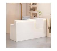 YPIOUREN Bancone Reception, Bancone Reception Con Cassetti Chiudibili A Chiave, Moderno Bancone Reception, Banco Cassa Con Cassetto Chiudibile A Chiave, For Hall, Saloni E Comodità(White,LEFT_100CM/39