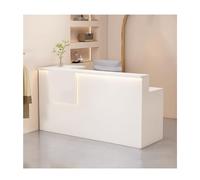YPIOUREN Bancone Reception, Bancone Reception Con Cassetti Chiudibili A Chiave, Moderno Bancone Reception, Banco Cassa Con Cassetto Chiudibile A Chiave, For Hall, Saloni E Comodità(White,RIGHT_100CM/3