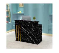 YPIOUREN Bancone Reception Con Bancone, Grande Bancone Reception Salvaspazio, Piccolo Bancone Reception For Piccoli Spazi, Bancone Cassa, For Negozi Di Abbigliamento, Hall(Black,120cm/47.2in)