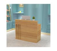 YPIOUREN Bancone Reception Con Bancone, Grande Bancone Reception Salvaspazio, Piccolo Bancone Reception For Piccoli Spazi, Bancone Cassa, For Negozi Di Abbigliamento, Hall(Maple,100cm/39.3in)