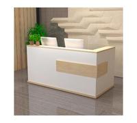 YPIOUREN Bancone Reception Moderno A Forma Di L, Bancone Con Cassetto Chiudibile A Chiave, Bancone For Cassa For Negozi, Bancone For Reception, For Salone Di Bellezza, Ufficio(Maple,100cm/39.3in)
