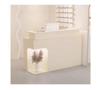 YPIOUREN Bancone Reception Moderno Con Bancone, Bancone Reception Aperto, Bancone Reception In Piedi, Bancone Reception Robusto, For Ufficio Cassa/salone Di Bellezza/hall(Cream,LEFT_100CM/39.4IN)