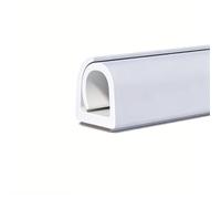 YPIOUREN Canalina Copricavi da Pavimento con Apertura Laterale, In PVC Autoadesivo, Adatta Anche per Battiscopa Curvi(1m/39.37in)