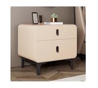 YPIOUREN Comodino Con 2 Cassetti, Tavolino Da Notte In Stile Moderno, Comodini Minimalisti E Pratici, Tavolino Laterale, For Piccoli Spazi E Organizzazione Della Camera Da Letto(Cream,40 * 40 * 48cm)