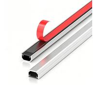 YPIOUREN Copricavi per Parete E Pavimento In Lega di Alluminio E PVC (Profilo Semicircolare) Ideale per Casa E Ufficio(Silver,29.5X13.8mm/1.2 X 0.5in)