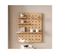 YPIOUREN Kit Organizer Da Parete Combinato, Pannelli Organizer Da Parete Con Pannelli Forati, Espositore Ornamentale Artigianale, For Cucina, Garage, Ufficio, Dormitorio(Wood cream,60 * 120cm)