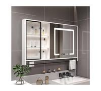 YPIOUREN Mobiletto A Muro for Bagno, Mobiletto for Medicinali, Mobiletto A Muro for Bagno con Specchio, Mobili da Bagno Sospesi Contemporanei, for Lavanderia in Bagno(Left,70cm/27.5in)