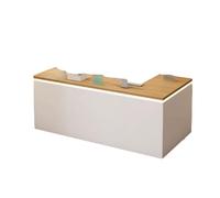 YPIOUREN Moderno Tavolo For Reception Con Cassetto, Banco Cassa Con Cassetto Chiudibile A Chiave, Moderno Bancone For Reception, For Chiese, Leggio, Salone Di Bellezza(Walnut,RIGHT_120CM/47.3IN)