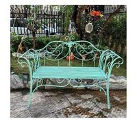 YPIOUREN Panchina da Giardino, Panchina da Esterno per Parco (2 Posti) Con Schienale E Braccioli - Elegante Seduta Relax per Terrazze, Giardini, Cortili, Balconi e Prati(Green)