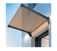 YPIOUREN Pensilina da Esterno, Tettoia per Esterno, Copertura Esterna per Ingressi, Protezione da Raggi UV, Pioggia E Neve; Ideale per Porte D'ingresso, Esterni, Patii(120x320cm/47.2x125.9in)