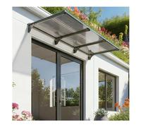 YPIOUREN Pensilina D'ingresso, Tettuccio Parapioggia, Pensilina per Ingresso, Protezione da Pioggia e Neve con Filtro UV, Ideale per Portici e Patii(80x330cm/31.4x129.9in)