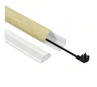 YPIOUREN Proteggi cavi da Pavimento In PVC Copricavi E Nascondi fili Autoadesivo per Ufficio, Casa E Luoghi Pubblici(Color 6,0.5x1.2cm/0.2x0.5in)