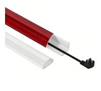YPIOUREN Proteggi cavi da Pavimento In PVC Copricavi E Nascondi fili Autoadesivo per Ufficio, Casa E Luoghi Pubblici(Color 8,0.5x1.2cm/0.2x0.5in)