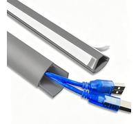 YPIOUREN Proteggi cavi da Pavimento In PVC Copricavi E Nascondi fili Autoadesivo per Ufficio, Casa E Luoghi Pubblici(Color 4,1x1.7cm/0.4x0.7in)