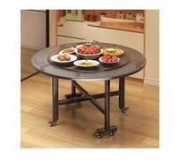 YPIOUREN Tavolo Da Pranzo Pieghevole Rotondo Con Ribalte, Tavolo Da Pranzo Versatile, For Risparmiare Spazio, For Soggiorno, Casa Colonica(Gray C,140cm)