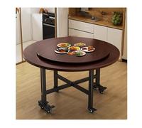 YPIOUREN Tavolo Da Pranzo Pieghevole Rotondo Con Ribalte, Tavolo Da Pranzo Versatile, For Risparmiare Spazio, For Soggiorno, Casa Colonica(Walnut B,100cm)