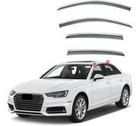 YPJHMXQXQ Deflettori d'Aria per finestrini Laterali per Audi A4L Sedan MK5-B9 2017+,Fume' Oscurati, Anteriore E Posteriore Antivento, Antipioggia