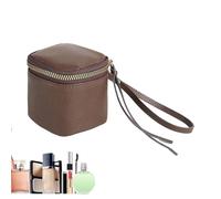 Yplkm Borsa per trucco in pelle, borsa cosmetica impermeabile - Piccola borsa cosmetica PU Leather Beauty Case,Casa da toeletta vintage con cassetta con cerniera per la borsa e il rossetto