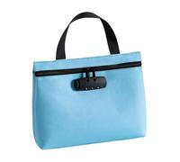 Yplkm Borsa Portavalori Con Serratura | Borsetta Organizer con Cerniera Bloccabile e Grande Capacità,Custodia Da Viaggio | Per Oggetti Di Valore Documenti Biglietti Libretti Bancari Chiavi Gioielli