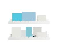 Yplkm Librerie Galleggianti Per Libri,2 Pezzi Organizzatore Da Parete Scanalato Decorativo | Ripiani Galleggianti in Legno per Libri,per Camera da Letto Bagno Camera dei Bambini Sala Giochi Piante