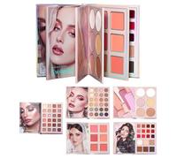 Yplkm Makeup Book Palette | Trucco Portatile | Blush Naturale Per Le - Per Studentesse Viaggiatrici Principianti Professionisti Makeup Quotidiano Feste Matrimonio Palcoscenico