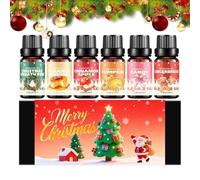 Yplkm Olio Profumato Natalizio,6 Pezzi Profumo Sapone Festivo | Olio Profumato per le Festività Natalizie - Per Il Massaggio Del Corpo La Vacanza L'Inverno La Casa La Camera Da Il Soggiorno