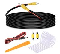 YPLonon Cavo Video RCA per Retrocamera Cavo Telecamera Retromarcia Maschio a Maschio 10 m con 2 Accoppiatori RCA Femmina-Femmina per Collegamento Telecamera Posteriore e Monitor