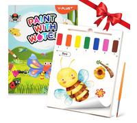 YPLUS Libro da colorare ad acqua per bambini, con carta da pittura, per bambini di 1, 2, 3, 4 anni, libro magico, kit regalo per disegno, insetti