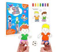 YPLUS Libro da colorare con acquerelli per bambini, carta da pittura ad acquerello per bambini di età compresa tra 1 e 3 2 - 4, libro magico, regalo artigianale da disegno - Professione