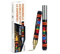 YPLUS Pennarelli acrilici super capacità, 2 colori grandi, set di penne acriliche per pittura fai da te per vetro, roccia, legno, uova, pietra, metallo