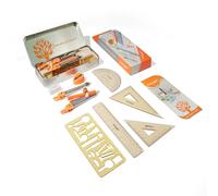 YPLUS Set Geometria per Studenti, Compasso Goniometro Matematica con Righelli, Scatola di Kit Goniometro per Materiale Scolastico e Scolastico, 11 Pezzi