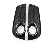 YPLVWSOYQ Copertura per Fendinebbia Compatibile con A5 2008 2009 2010 2011 1 Paio di Copri Griglia Fendinebbia Paraurti Anteriore Auto con Anello Cromato Accessori 8T0807681 8T0807682