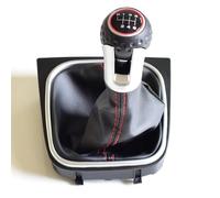 YPLVWSOYQ Pomello Cambio Auto Compatibile con per Golf 6 MK6 GTI GTD R20 2009 2010 2011 2012 2013 5 6 velocità auto bastone pomello del cambio Boot Car Stying