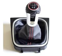 YPLVWSOYQ Pomello Cambio Auto Compatibile con per Golf 6 MK6 GTI GTD R20 2009 2010 2011 2012 2013 5 6 velocità auto bastone pomello del cambio Boot Car Stying