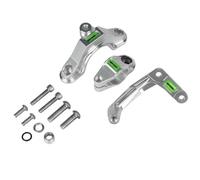 YPLVWSOYQ Stabilizzatore Staffa Compatibile con per ZX6R 2024 Kit di Montaggio per Staffa Ammortizzatore Sterzo Stabilizzatore per Motocicletta Supporto Accessori per Motociclette(Silver)