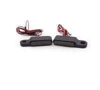 YPMGRWLSN Indicatore Indicatori di direzione per scooter 12V a LED Manubrio Lampada ambra Lampeggiante Lega alluminio Nero/Cho
