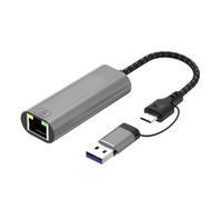 YPREWY Adattatore di rete Gigabit USB e tipo C Rj45 Tipo 1000Mbps per computer portatili e desktop vari collegamenti di rete