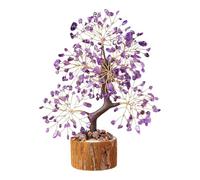 YPREWY Albero bonsai fatto a mano, con pietra di cristallo, per migliorare l'atmosfera della casa e la fortuna, regalo di compleanno, ricchezza e fortuna