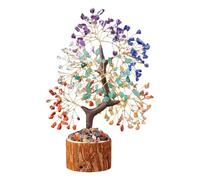 YPREWY Albero bonsai fatto a mano, con pietra di cristallo, per migliorare l'atmosfera della casa e la fortuna, regalo di compleanno, ricchezza e fortuna