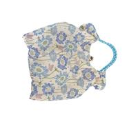 YPREWY Borsa a tracolla alla moda in tela estetica Borse a tracolla per lo shopping in spiaggia di lavoro Viaggi di grande capacità Regali di stoffa alla moda Tela floreale Toted, Fiori blu., One Size