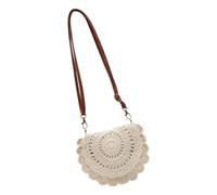 YPREWY Borsa a tracolla da donna all'uncinetto, realizzata a mano, in paglia intrecciata, da spiaggia, borsa a tracolla per estati, pochette in paglia per le donne, Di, One Size