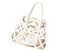 YPREWY Borsa a tracolla moderna traforata con chiusura a coulisse pratica borsa in PU multi modo per trasportare quotidianamente essenziale borsa mamma alla moda con tasca interna, Beige, One Size