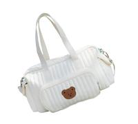 YPREWY Borsa alla moda per la mummia con ampio spazio per i prodotti del bambino e della mamma multifunzionale borsa di maternità borsa da viaggio tracolla regolabile, Orso singolo